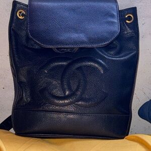 Chanel Midnight Black Backpack